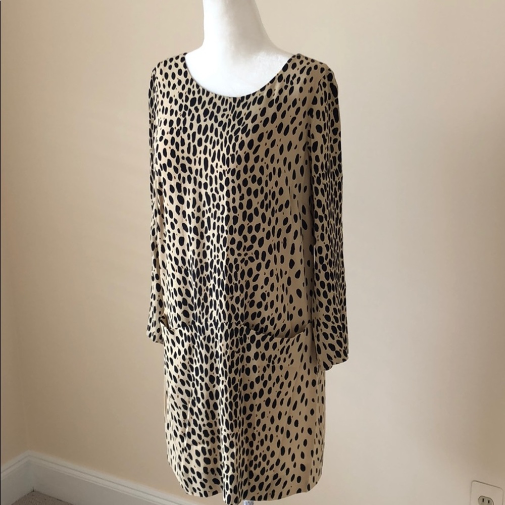 JCrew Jules dress leopard
